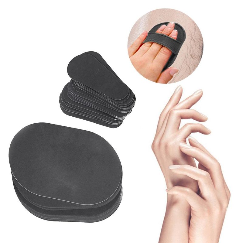 80pcs Refill Pads for Hair Remover Buffer, 2 Sizes Remove the Hair on the Body For Leg, Bikini, Facial, Armpit Hair Remover；Manual Hair Removal and Exfoliation Replaceable Fine Sandpaper