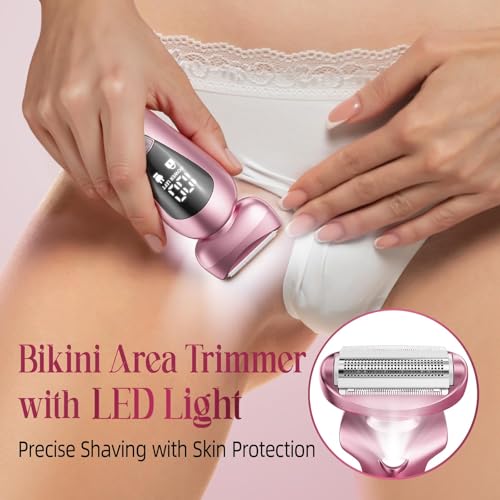 Rategist 3-in-1 Cordless Electric Razor for Women - Waterproof Bikini Trimmer