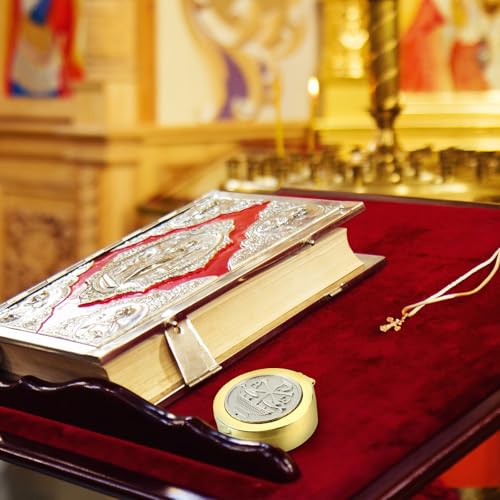 Catholic Pyx for Communion Hosts - Polished Brass with Cross