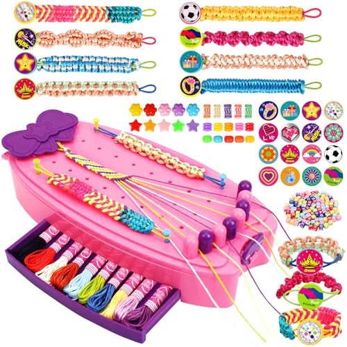 OCHIDO 2-in-1 Friendship Bracelet Making Kit for Kids