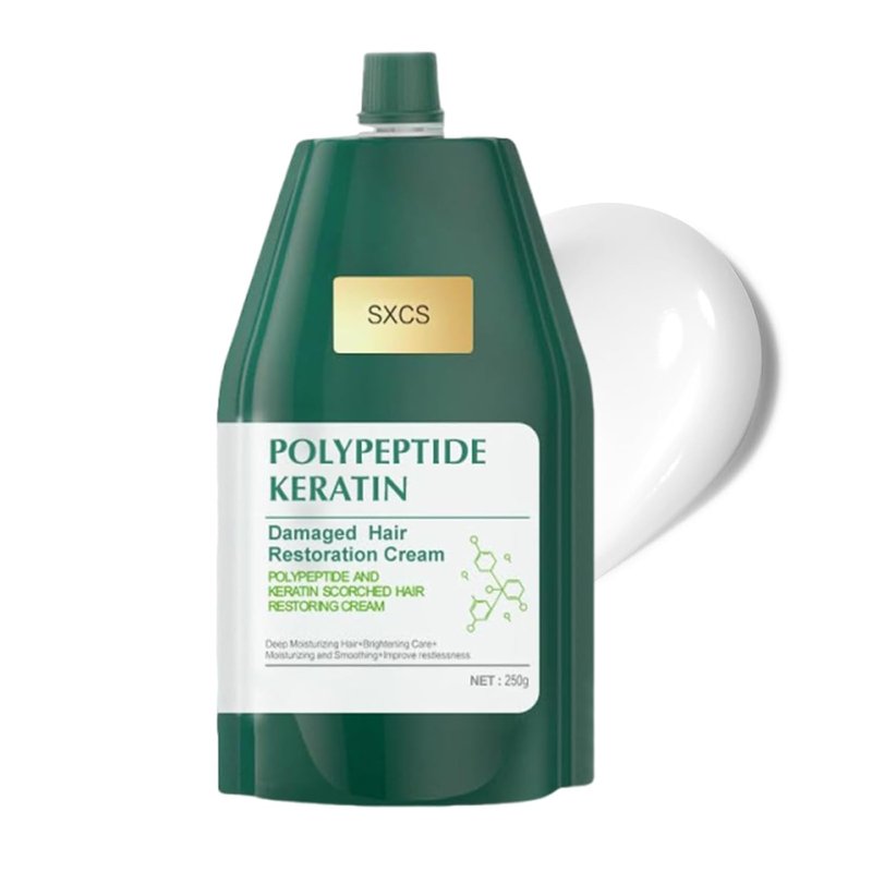 Polypeptide Keratin Hair Mask - Deep Conditioning Treatment for Damaged Hair | Hydrating & Repairing (1 PC)