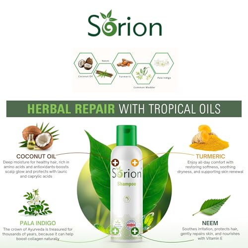 Sorion Herbal Hair Thickening Shampoo for Dry Scalp & Hair Repair