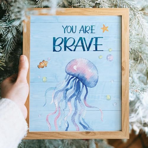 Inspirational Sea Marine Life Posters Set of 6 - 8x10 Unframed