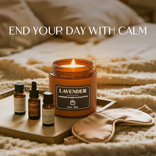NORVENCE Premium Scented Candle Gift Set - Stress Relief & Relaxation