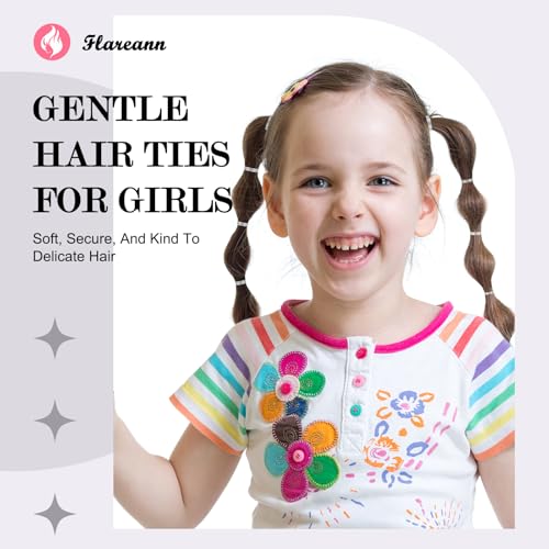 2000 Clear Hair Elastics - Durable No-Snag Rubber Bands for Styling