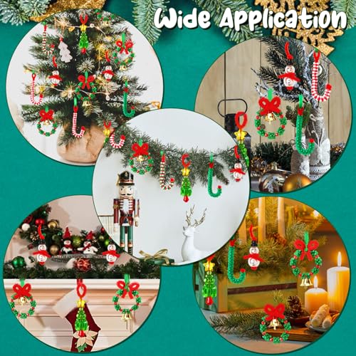 AWHETIE Christmas Beaded Ornament Kit - 40 Sets for Festive Decor