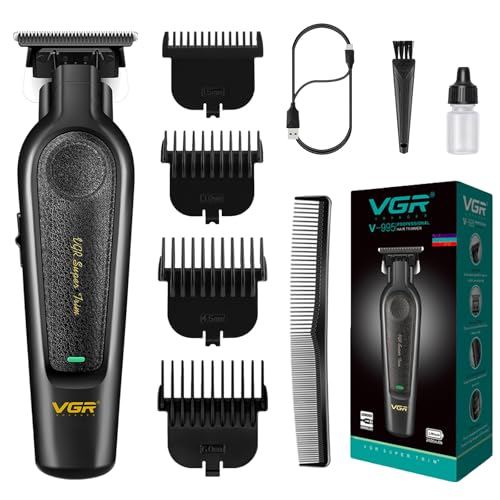 VGR 995 Professional Cordless Hair Trimmer for Men with Guide Combs