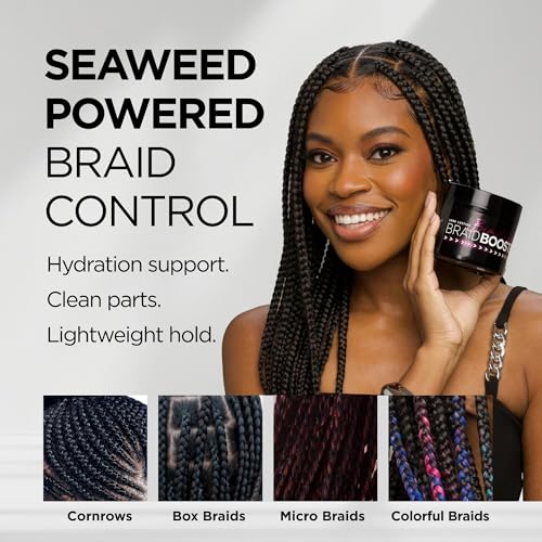 Style Factor Braid Booster Braiding Gel - Strong Hold Hair Gel, 7.25 oz
