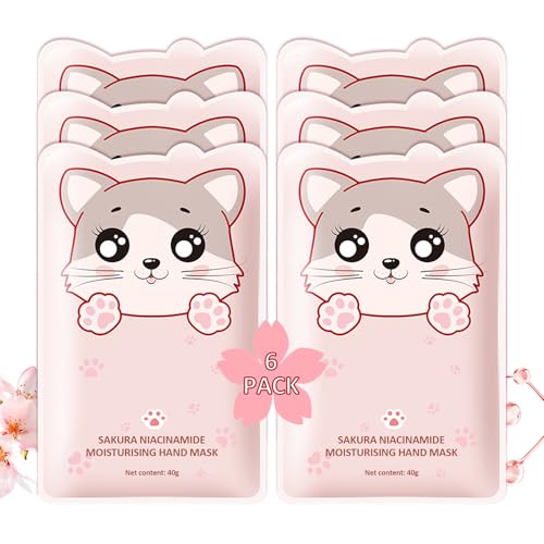 Hydrating Hand Masks Gift Set - 6 Pairs Moisturizing Gloves