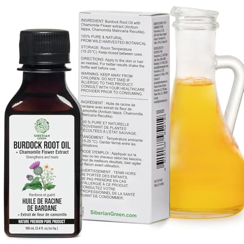 Siberian Green Burdock Oil with Chamomile for Hair Growth - 100ml