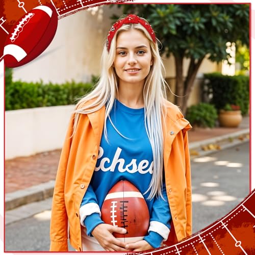 Red Football Knotted Headband for Women | Comfortable & Stylish