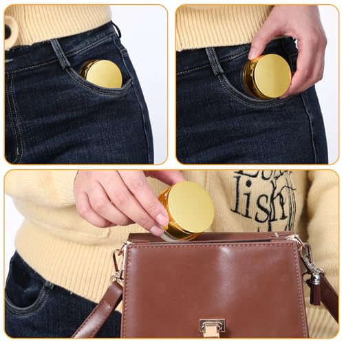 6G Refillable Powder Container with Puff & Mirror - Travel Size
