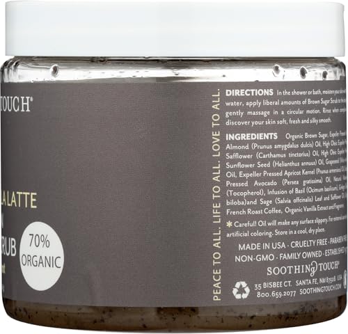 Soothing Touch French Vanilla Latte Brown Sugar Scrub 16 oz