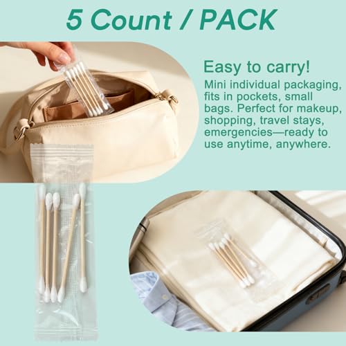 Bamboo Cotton Swabs Pack of 500 - Travel & Personal Care
