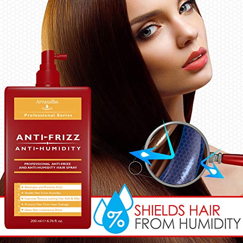 Arvazallia Anti-Frizz Hair Spray & Heat Protectant with Shine