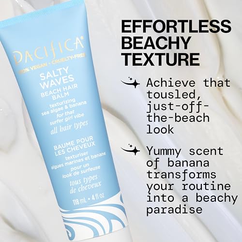 Pacifica Salty Waves Beach Hair Balm - 4 oz All-in-One Styling