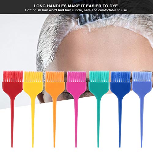 Zetiling 7-Piece XL Hair Dye Brush Set for Professional Salon and Home Use