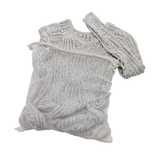 Organic Cotton Mesh Laundry Bag 2-Pack - X-Small, GOTS Certified