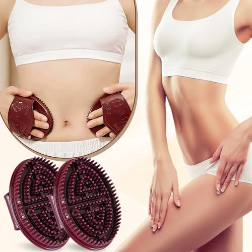 BAGISTES Meridian Brush Massage Set - 2Pcs Body Relaxation Comb