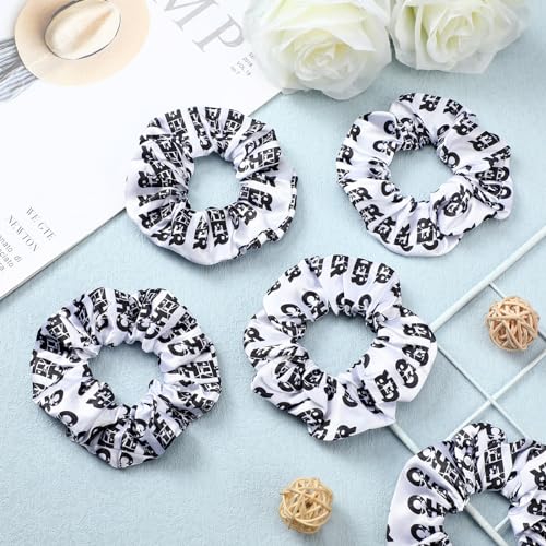 WILLBOND 20 Pcs White Satin Hair Scrunchies for Girls & Women