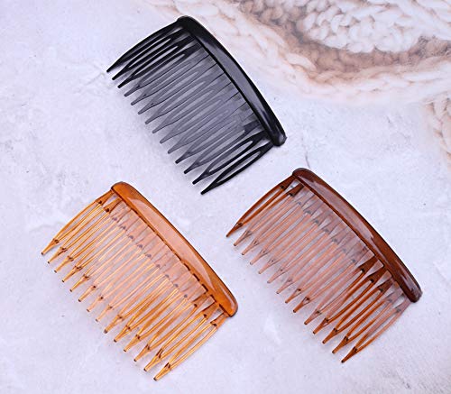 Ruwado 6 Pcs Vintage French Side Combs for Women's Hair