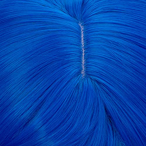 Blue Bob Cosplay Wig for Women - Short Straight A-Light Blue with Accessories
