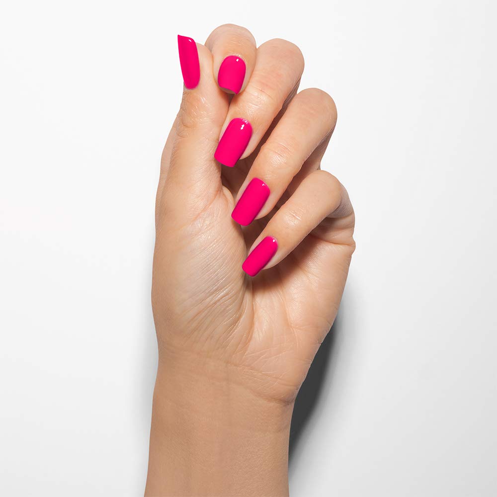 Morgan Taylor Nail Lacquer (Woke Up This Way) Bright Pink Professional Lacquer, Vibrant, Chip-Resistant, Fast-Drying, Long-Lasting, High-Shine, Perfect for Manicures & Pedicure, 0.5 ounce.
