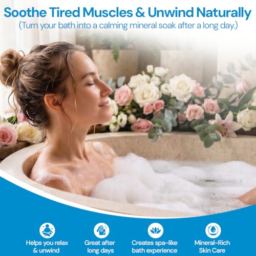 Pure Dead Sea Bath Salt 3 lb - Unscented Foot & Bath Soak