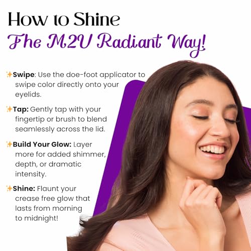 M2U NYC Matte Pink Mauve Liquid Eyeshadow – Quick Drying, Buildable Formula