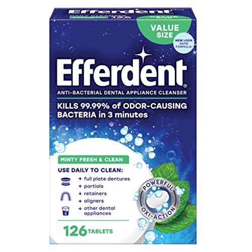 Efferdent Retainer Cleaning Tablets & DenTek Floss Picks Combo - 150 Count