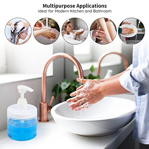 Segbeauty 3-Pack 16.9oz Refillable Pump Bottles with Waterproof Labels