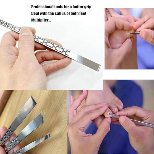 Stainless Steel Ingrown Toenail Pedicure Knife Set - 3 Pieces