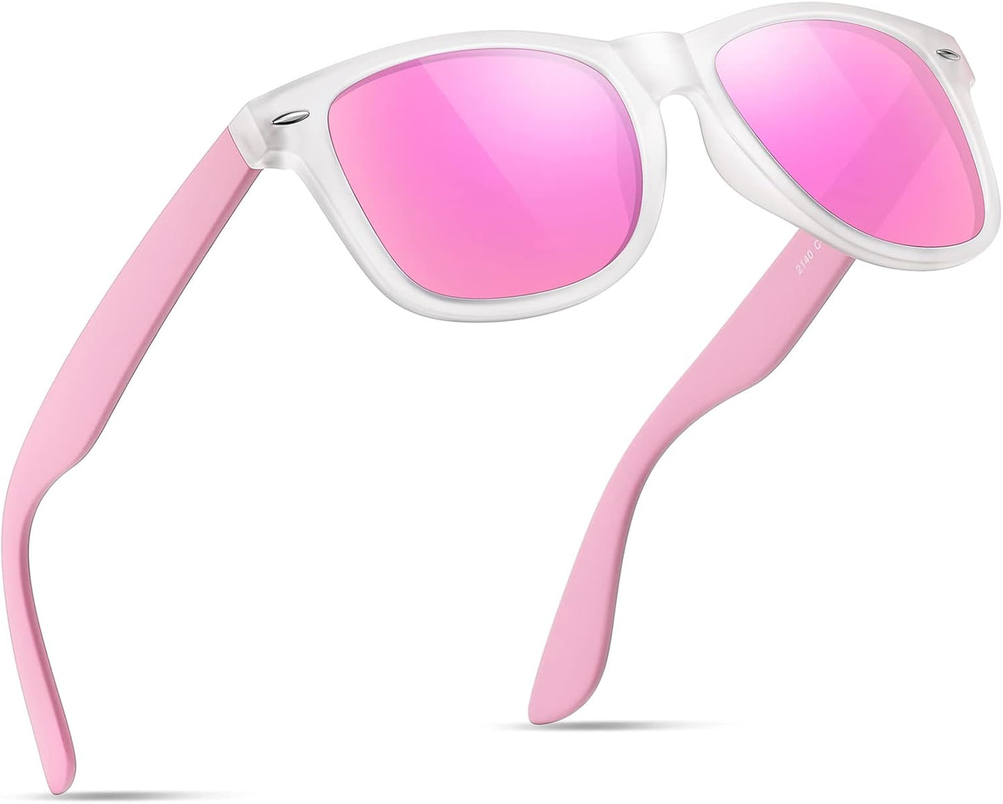 Polarized Sunglasses for Men & Women - Black Retro UV Protection for Driving & Fishing