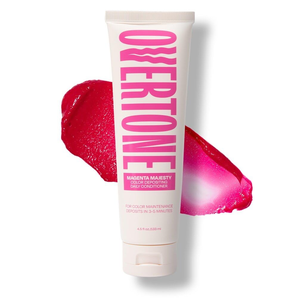 Overtone Daily Color Depositing Conditioner - Pastel Silver | 4.5oz Vegan Formula with Shea Butter & Coconut Oil for Color Refreshment