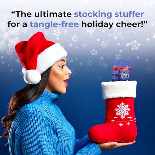 FHI Heat Frosty Blue UNbrush Mini Holiday Detangling Hair Brush - Snowflakes Variant