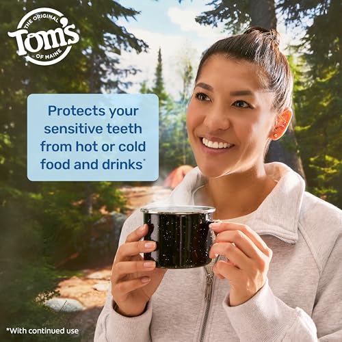 Tom's of Maine Rapid Relief Sensitive Toothpaste, 4.5 oz - Fluoride Free Gentle Mint