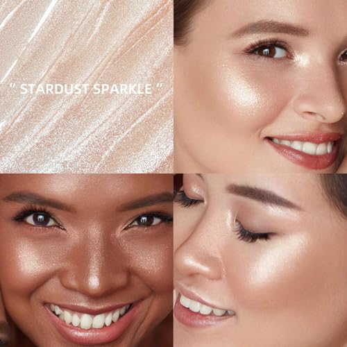 Rose Gold Highlighter Stick for Face & Body - Buildable, Multi-Use Makeup