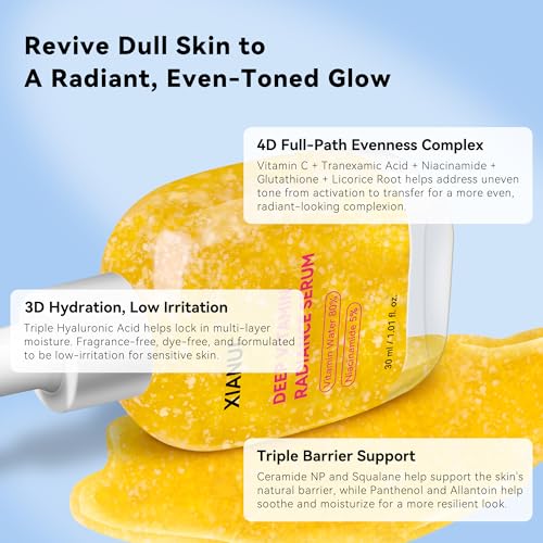 XIANUI Vitamin C Niacinamide Brightening Face Serum - Hydrating & Glow