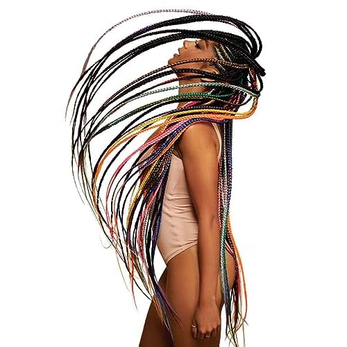 Outre X-Pression Braid Pre Stretched Braid 42" 3X (2 Pack, OFF BLACK 1B)