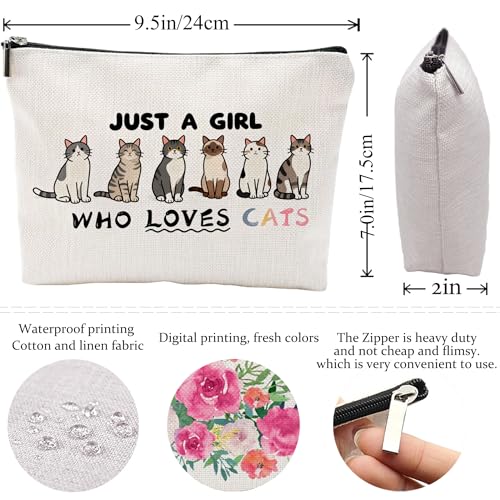 Choinn Cat Lovers Makeup Bag - Waterproof Cosmetic Pouch
