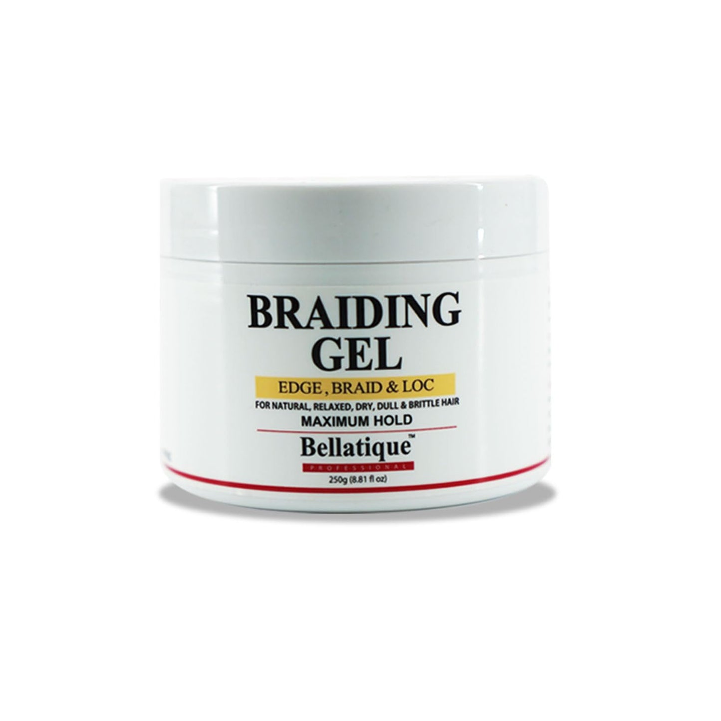 Edge Control & Braiding Gel for Natural Hair - Maximum Hold, No Flaking, Fast Drying | 8.8 oz