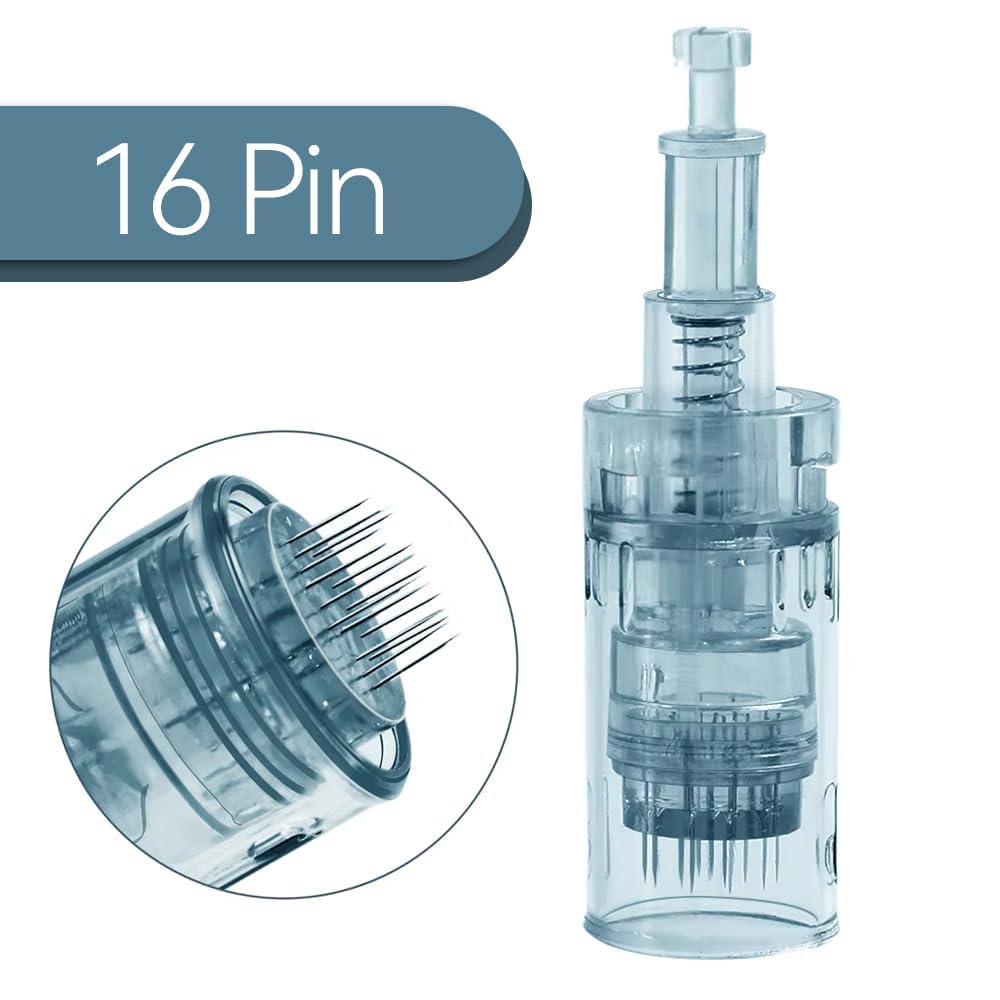 Microneedling Pen Cartridges - 20 PCS 16 Pin for M8 & M7S | Easy Home Use