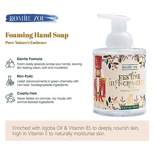 ROMIIE ZOI Festive Nutcracker Foaming Hand Soap - Sugar Plum Aroma - 500ml