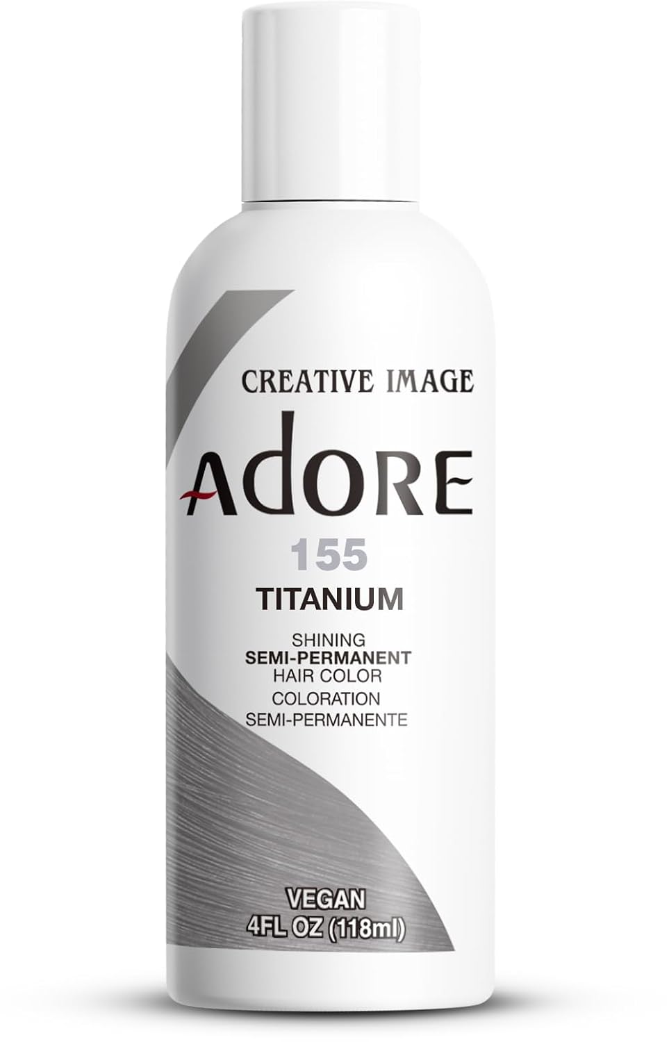 Adore Semi Permanent Hair Color - Mystic Grey | Vegan, Ammonia-Free Hair Dye | 4 Fl Oz