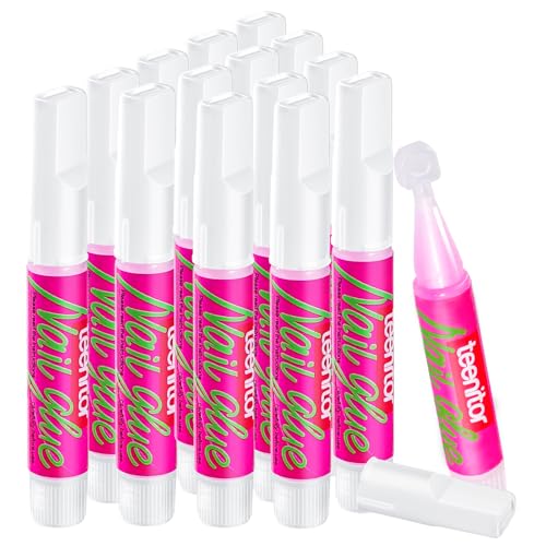 Teenitor Nail Glue for Press-On Nails - 15pcs Strong Adhesive