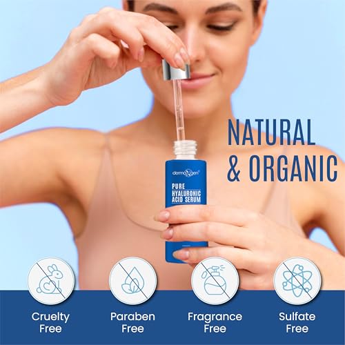 DERMAXGEN Hyaluronic Acid Serum – Hydrating Anti-Aging Face & Eye Treatment (2 FL OZ)