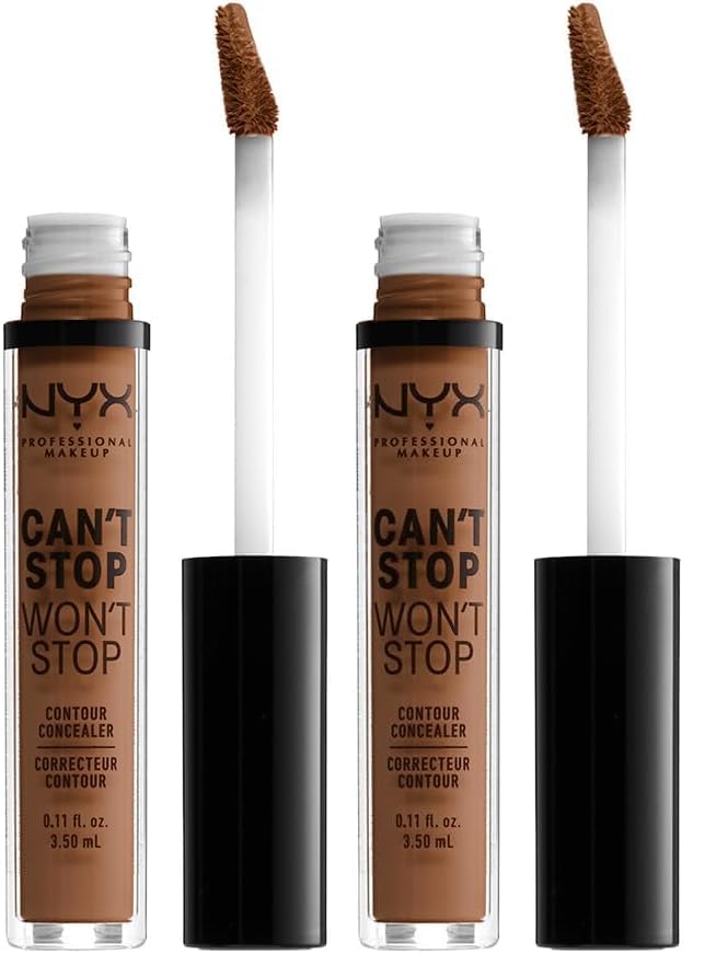 NYX Can't Stop Won't Stop Contour Concealer - Full Coverage Matte, Cappuccino