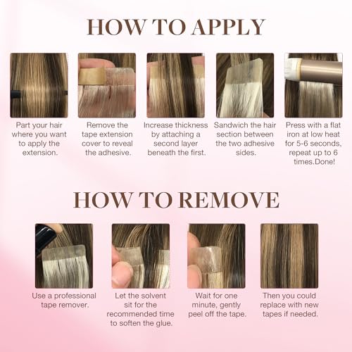 GOO GOO Double-Sided Hair Extension Replacement Tape - 24pcs