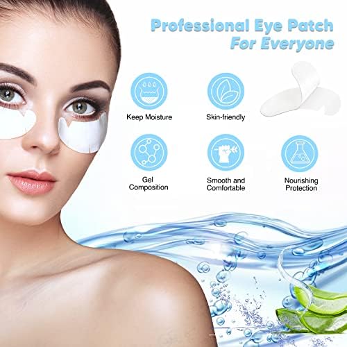 C. ARTIST 100 Pairs V-Shaped Eyelash Extension Under Eye Gel Pads Kit with Collagen & Aloe Vera, Professional Lash Supplies
