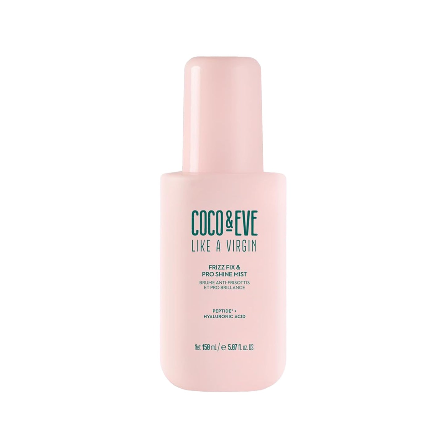 Coco & Eve Like A Virgin Frizz Fix & Pro Shine Mist - 72H Frizz Control & Instant Shine | Lightweight Heat Protectant | Moisturizing, Detangling Spray | For Damaged Hair & All Hair Types (5.07 fl oz)